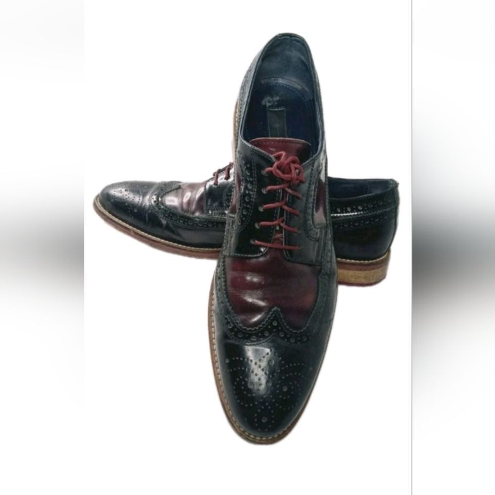 Johnston & Murphy Hannigan Wingtips Oxfords Men's Sz 10 Shoes Brown Retail $275